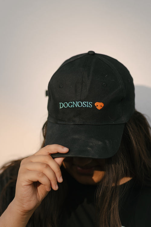 Black Dognosis embroidered cap
