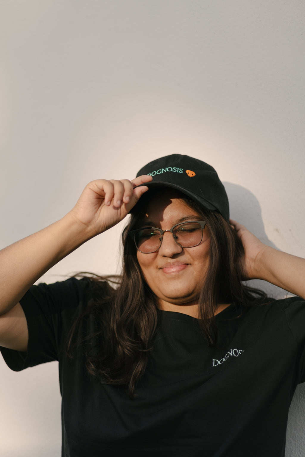 Black Dognosis embroidered cap