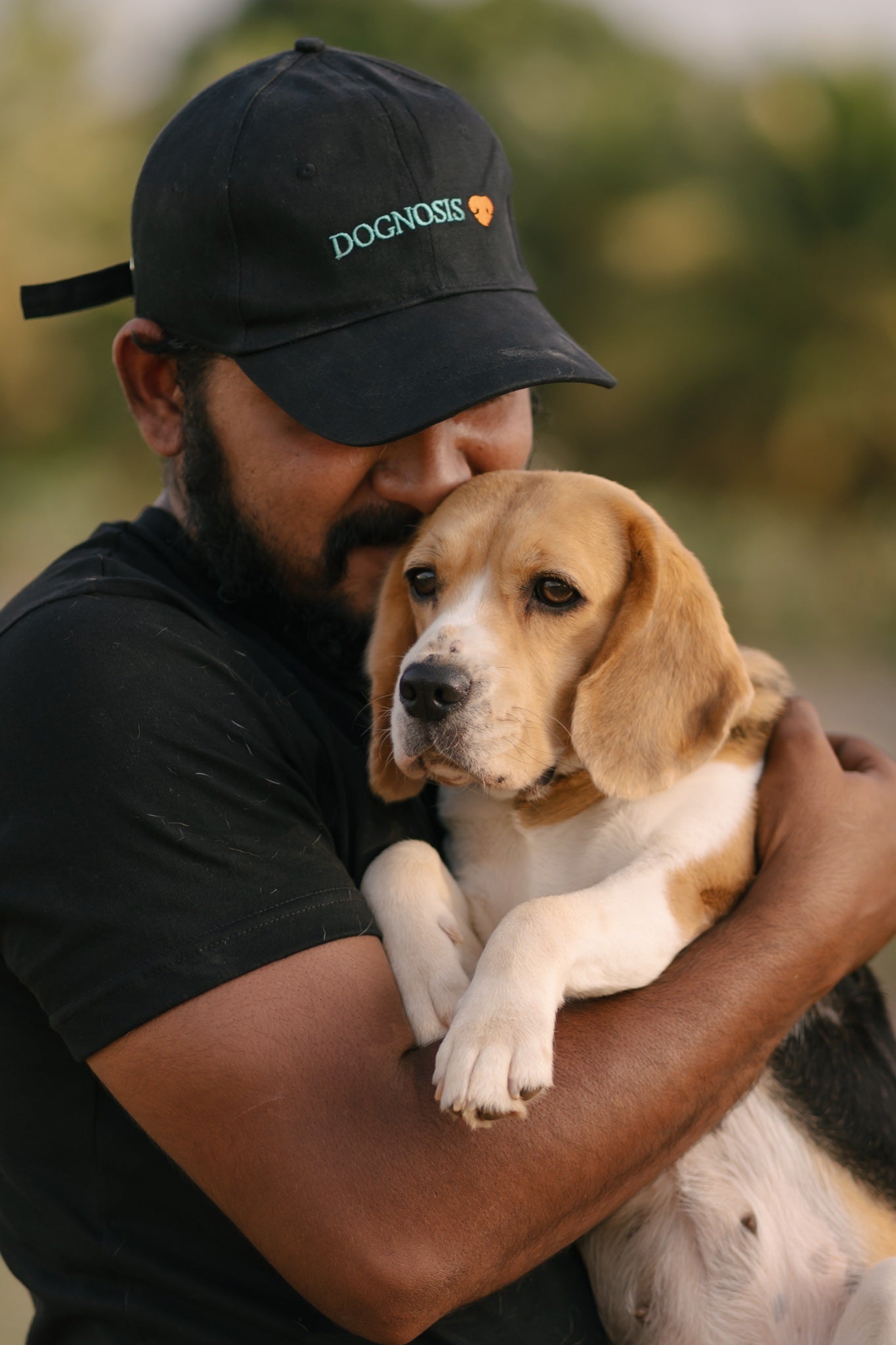 Black Dognosis embroidered cap