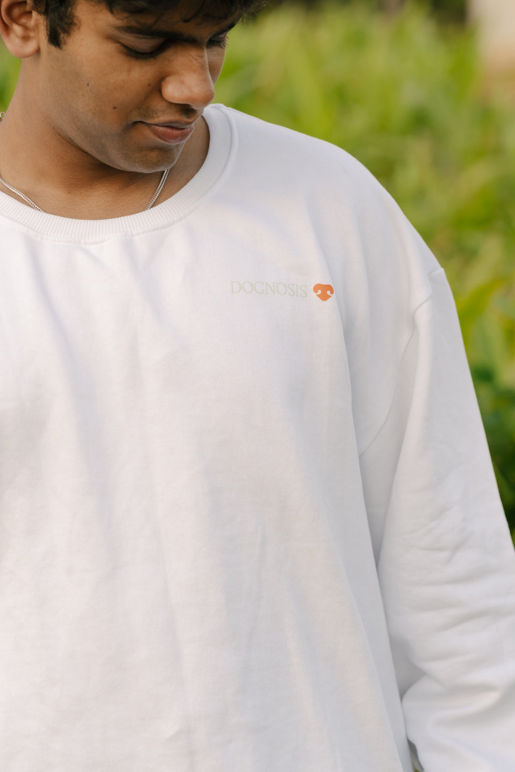 Dawg Routine sweatshirt in white, Snoutlet