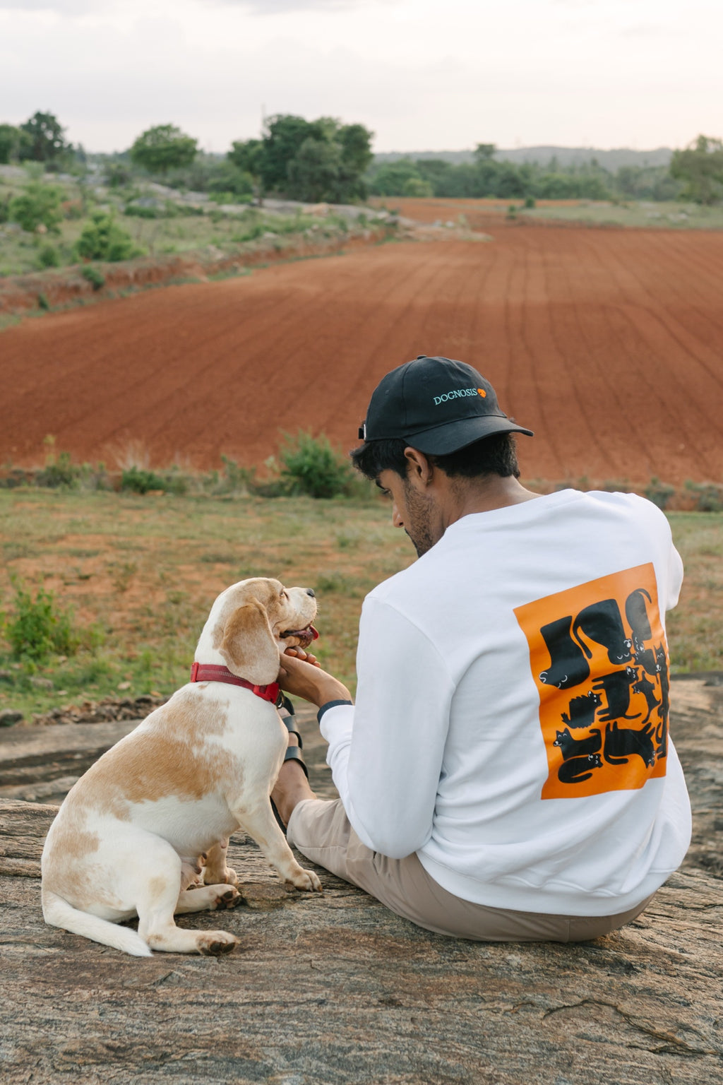 Dawg Routine sweatshirt in white, Snoutlet