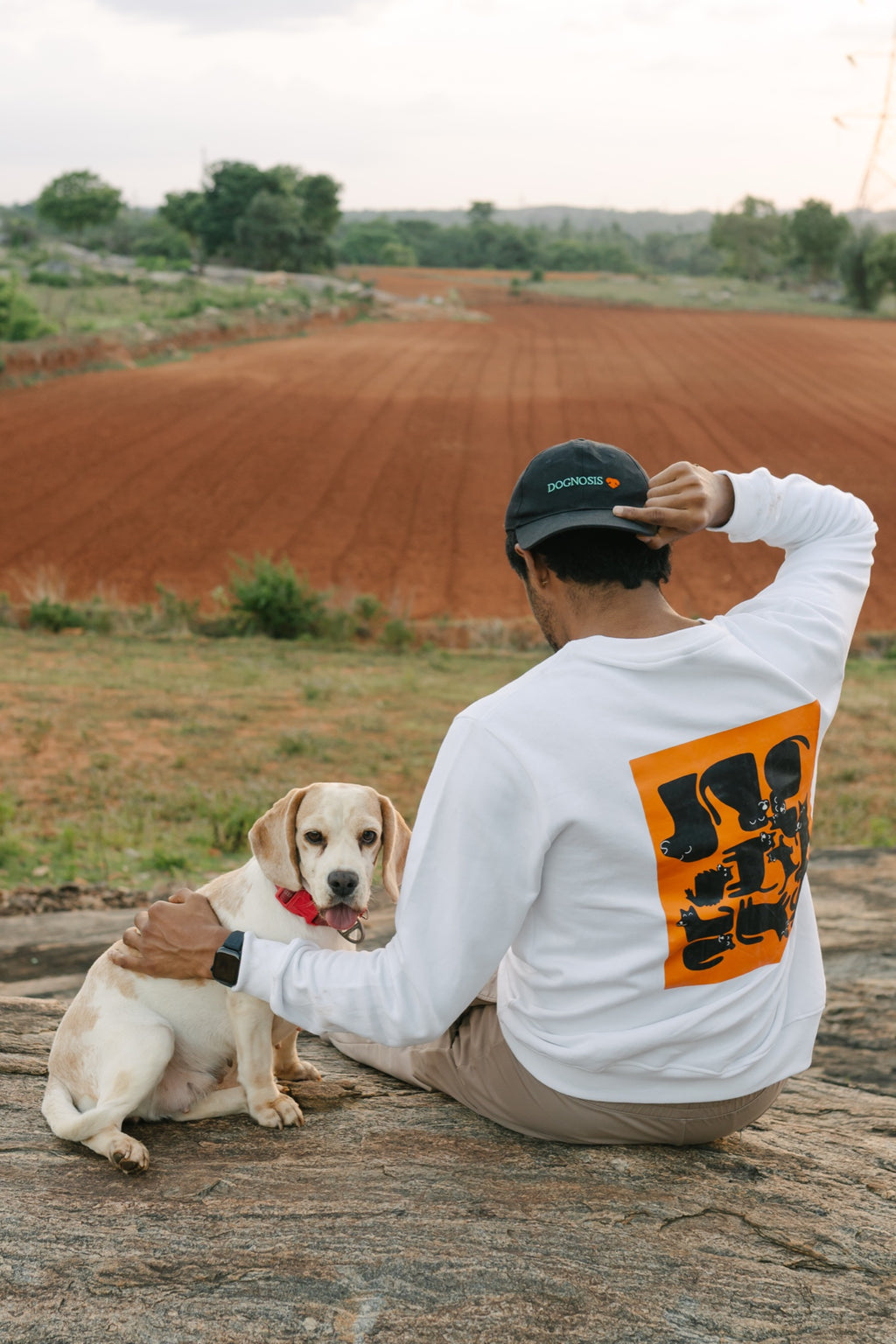 Dawg Routine sweatshirt in white, Snoutlet
