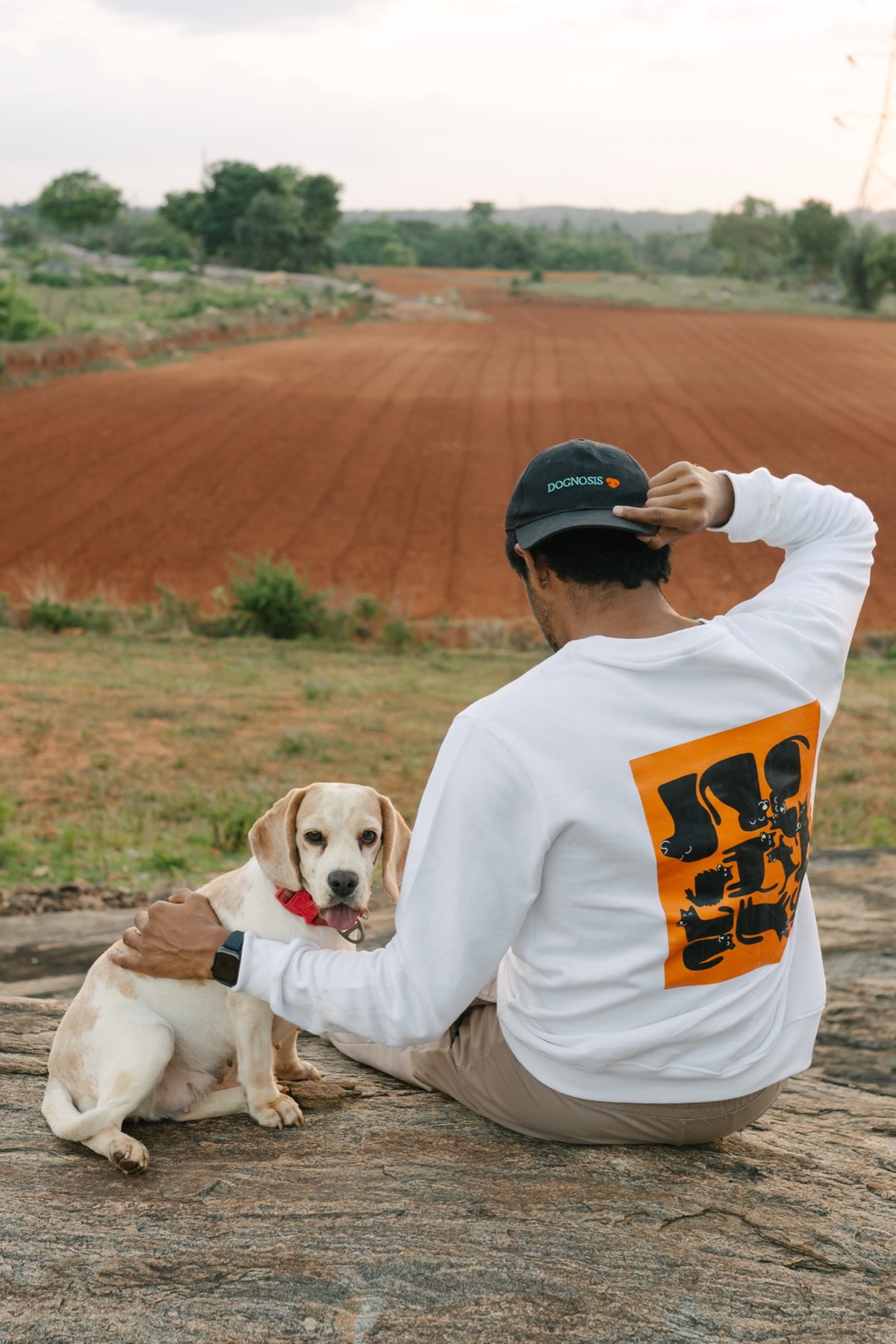 Dawg Routine sweatshirt in white, Snoutlet