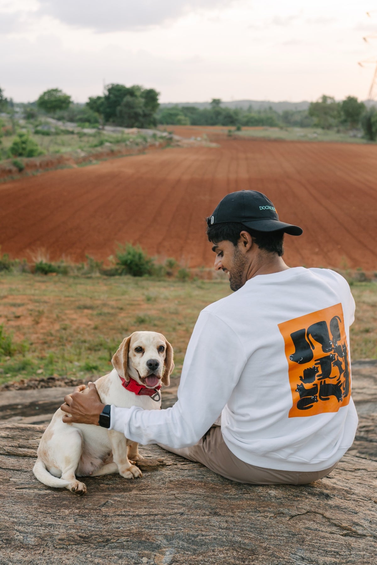 Dawg Routine sweatshirt in white, Snoutlet